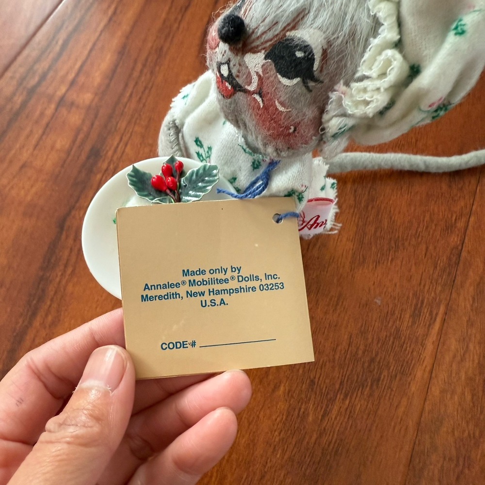 Vintage Annalee 6" Christmas Mouse 1991 with Original hang tag - Picture 8 of 16